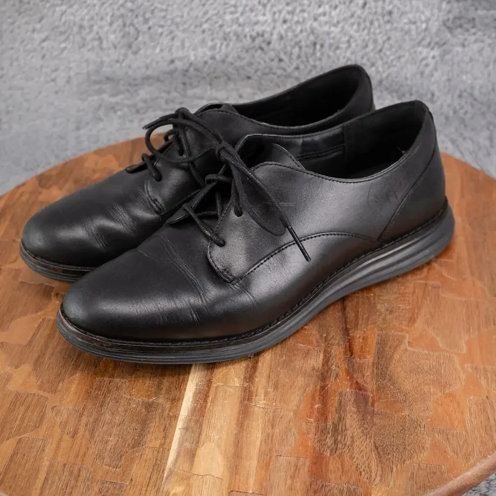 Cole Haan Women's Original Grand Plain‎ Oxford Black Leather W26711 Size 5.5 B